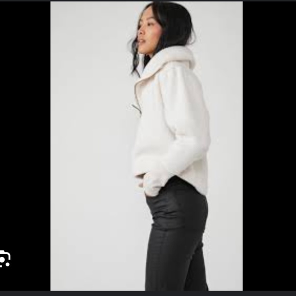 FP Free People Soft Dreaming Pull Over Cotton Cozy L Large Ivory White - Picture 2 of 16